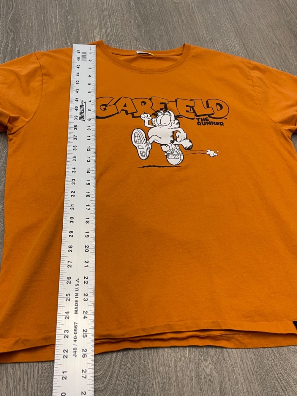Bewakoof Garfield Graphic T Shirt Unisex Burnt Orange Short Sleeve Crew Neck - Picture 9 of 10